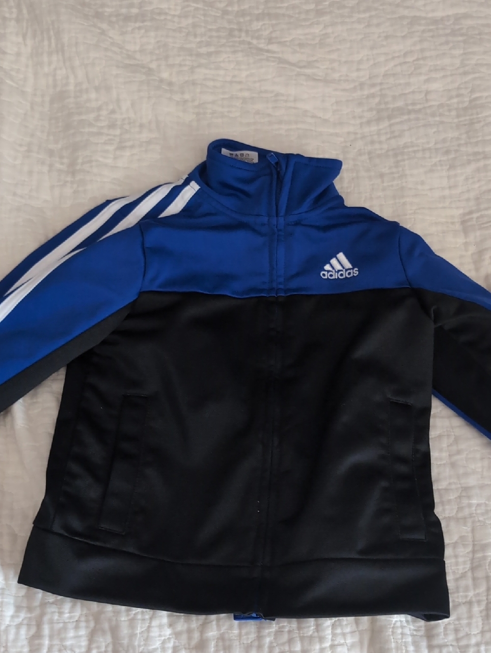 adidas Kids Blue and Black Track Jacket